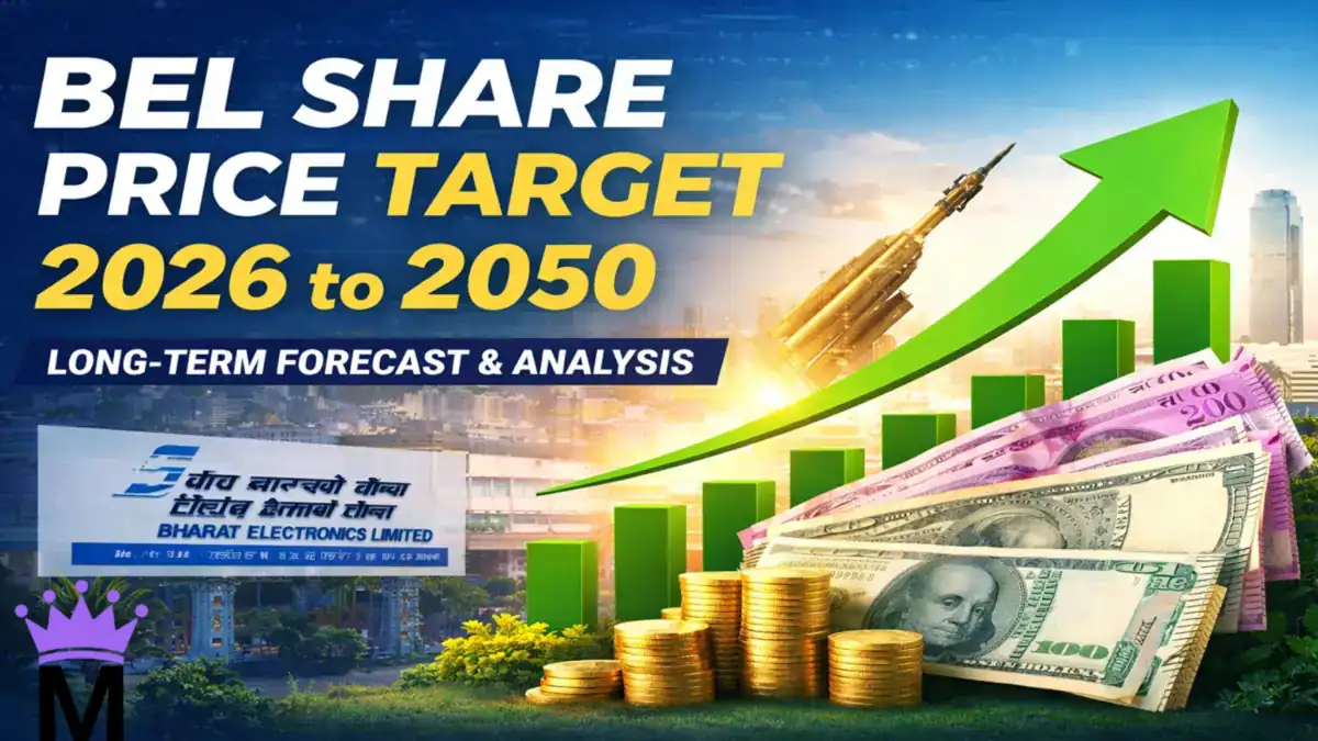 BEL share price target from 2026 to 2050 showing long term growth forecast of Bharat Electronics Limited stock