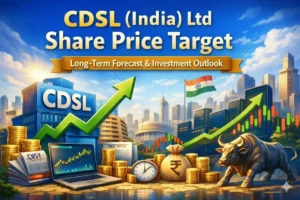 CDSL share price target analysis showing India’s digital stock market infrastructure and investment growth